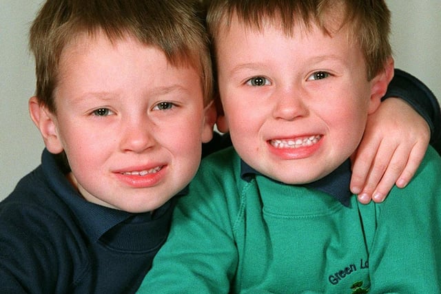 Oliver and Thomas, aged five.