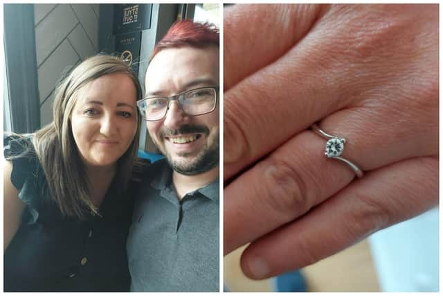 Becky was stunned by the marriage proposal from boyfriend Andrew live on BBC Radio 1.