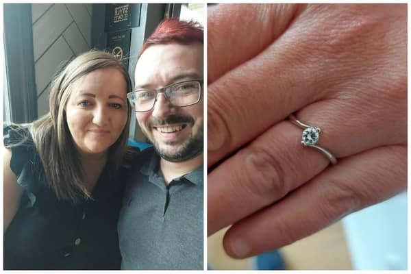 Becky was stunned by the marriage proposal from boyfriend Andrew live on BBC Radio 1.