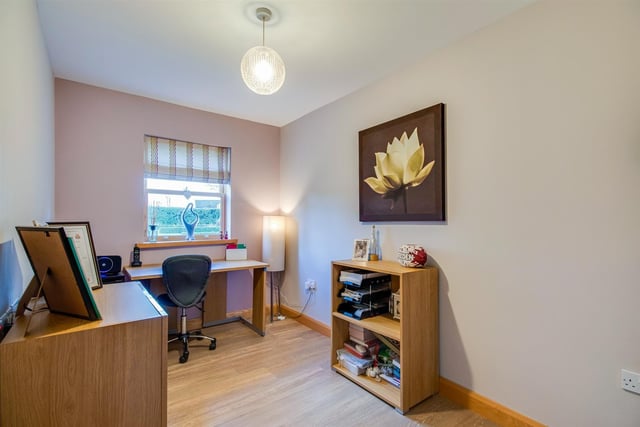 This versatile room makes a perfect office, ideal for working from home.