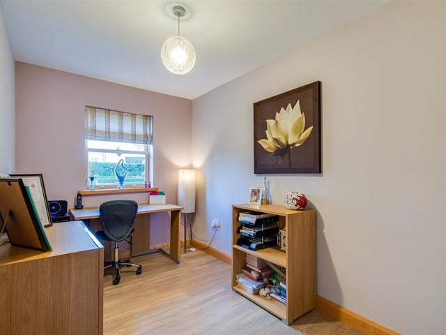 This versatile room makes a perfect office, ideal for working from home.