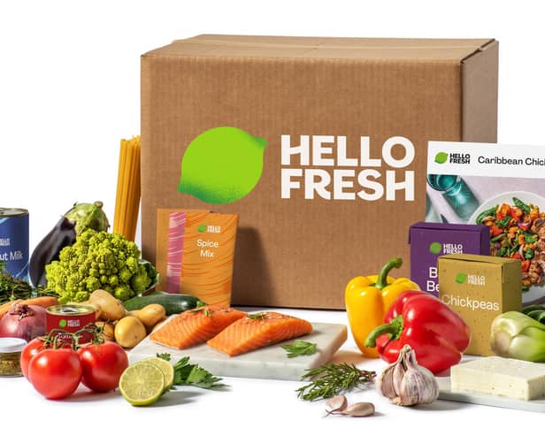 HelloFresh sends out just the right quantity of fresh foods and other ingredients in a box, straight to your door