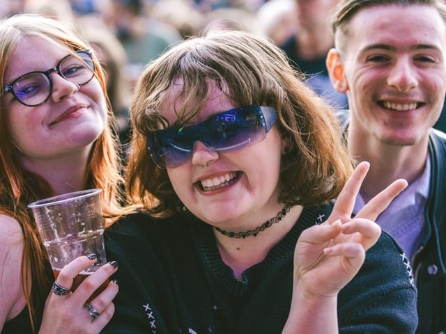Fans enjoying the show