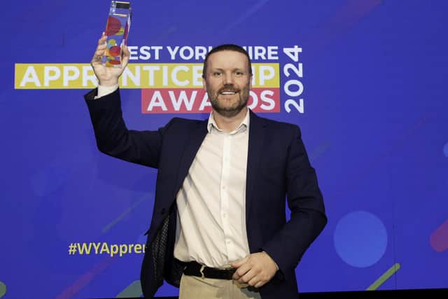 Chris Baker, of Heart of Yorkshire Education Group, one of the winners at the 2024 awards. Picture by Allan McKenzie/AMGP.co.uk