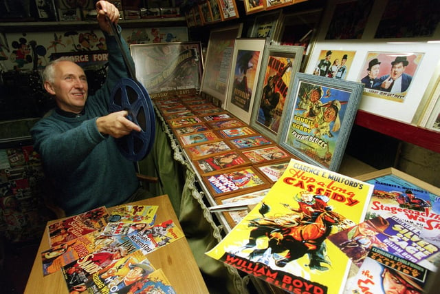 Your YEP visited film fanatic David Ryder at his Rawdon home in October 1998 where she showed off some of his film posters.