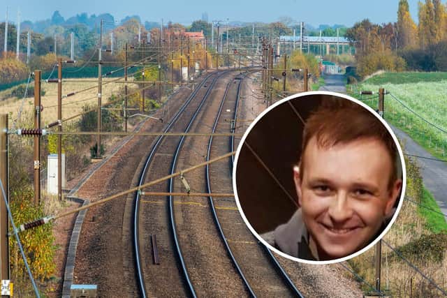 Chris Matejak, 40, launched a petition to bring a train station back to Wetherby, which has now amassed more than 700 signatures. Photo: James Hardisty.