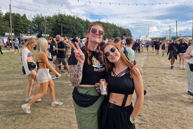 The sun was shining as people enjoyed the second day of Leeds Festival 2023.