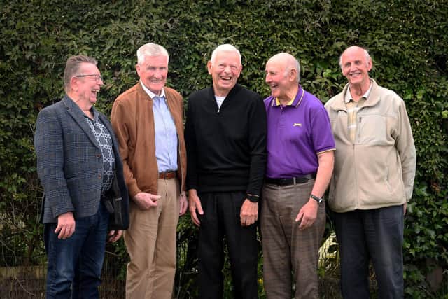 Pictured from the left are Joseph Boyle, John Granahan Michael Gilmartin, Jim Loftus and Tony Hirst