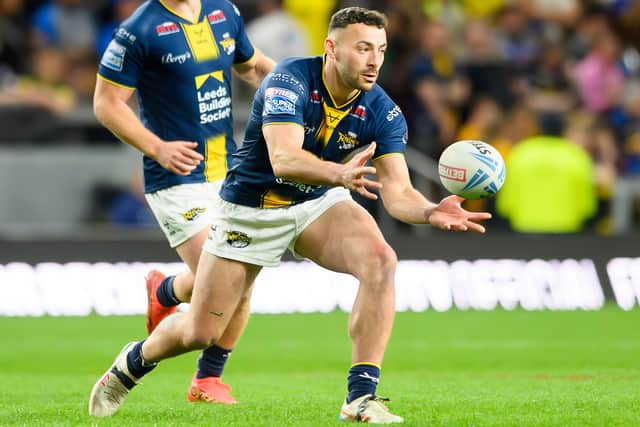 Jake Connor is set to reach a major milestone when Leeds Rhinos visit Wigan Warriors on Friday. Picture by Allan McKenzie/SWpix.com.