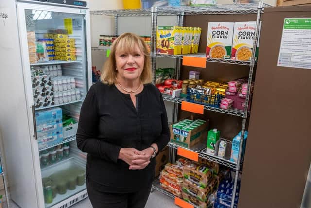At Holbeck Together’s social supermarket, for just £3 a week families can choose up to 12 items plus an additional selection of free fruit and vegetables. Picture: James Hardisty