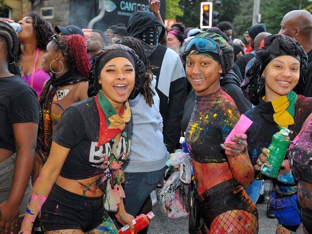 J'Ouvert Opening as part of the Leeds West Indian Carnival started at 6.30am. Picture: Steve Riding
