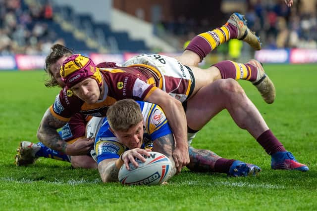 Liam Sutcliffe, Rhinos' longest-serving player, will join Hull next season. Picture by Bruce Rollinson.