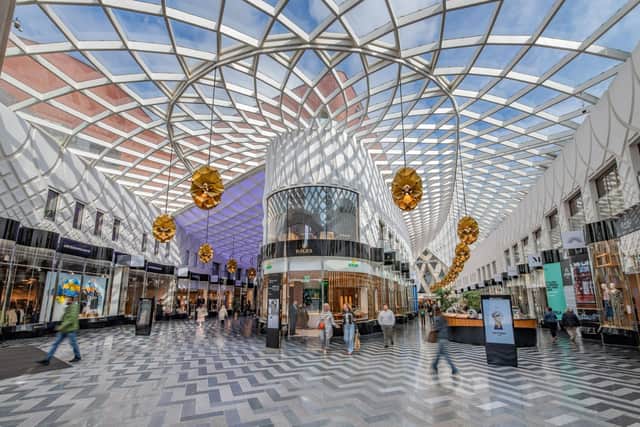 Victoria Leeds is a luxurious shopping centre in Leeds filled with the best clothing brands, restaurants, bars and more. Picture: Bevan Cockerill