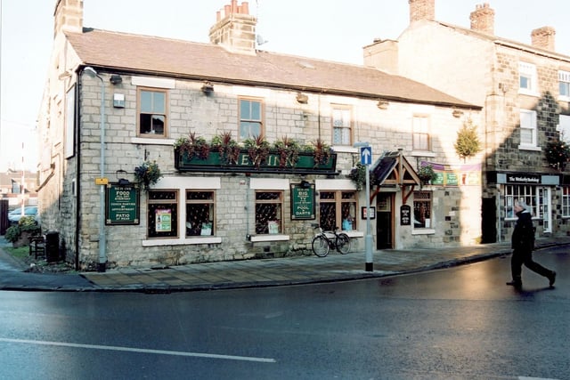 The New Inn on Westgate in 2003. It was one of the many public houses which flourished in Wetherby. There were over 40 when the peak of coaching brought numerous travellers through the town.