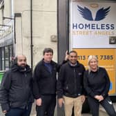 From right to left: Jolene Pickles, Rajesh Chaukria, Chris Whittaker and Shahzad Ahmed delivering do