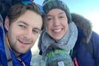 James with his partner and daughter in an image from the family's Mind fundraising page