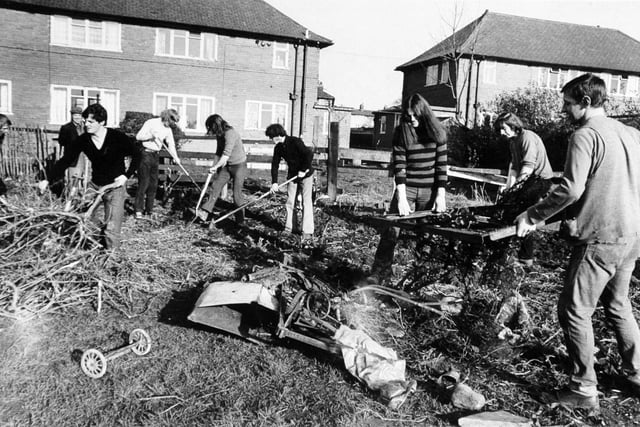 March 1972 and a Corporation task force cleans up a Leeds eyesore.