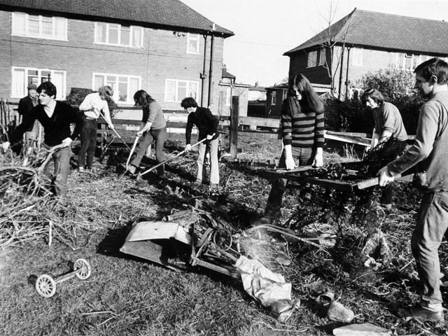 March 1972 and a Corporation task force cleans up a Leeds eyesore.
