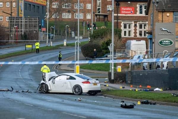 The busy Scott Hall Road and the A61 Sheepscar Street North were closed in both directions this morning following the incident.