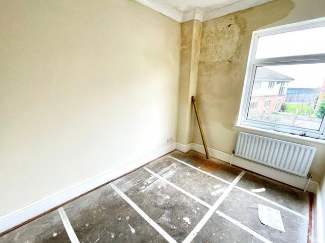 The second bedroom is more compact than the main, but could be converted into a compact office if you're working from home.