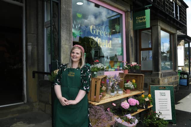 Carly Field is the owner of Green and Field florist in Horsforth (Photo: Jonathan Gawthorpe)