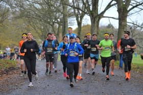 The runners could choose a series of events at Roundhay Park. (pic by Steve Riding)
