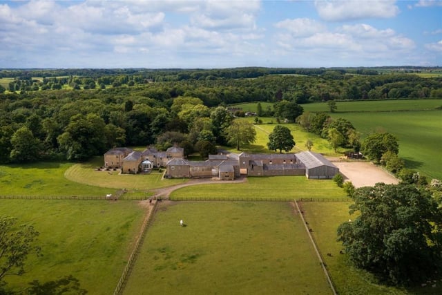 Certainly the oldest part of the estate, the main house has clearly been extended and improved over its 400 year history, receiving a grander façade and larger wings built from the same local sandstone sourced from a nearby quarry.