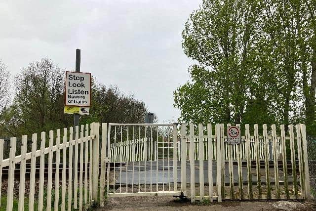Network Rail has issued a safety reminder to those using the Sportsfield footpath crossing.