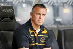 Andy Last pictured during a game at Hull FC last year, when he was coach of visitors Castleford Tigers. Picture by Ed Sykes/SWpix.com.