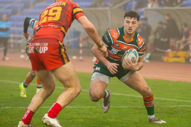 Billy Jowitt seen in action for Hunslet during their home defeat by Dewsbury Rams in the Championship opening round last weekend. Picture by Zach Berg/Hunslet RLFC
