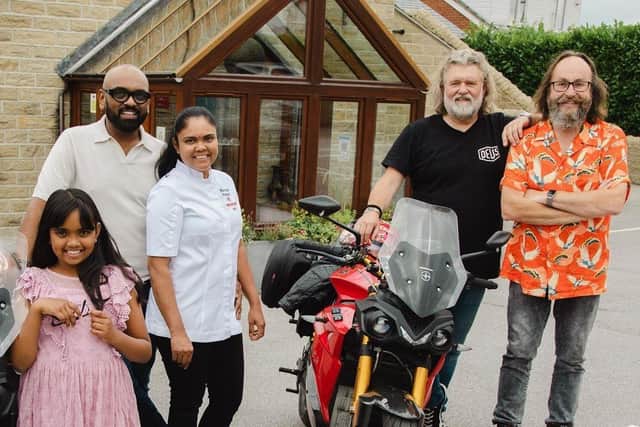 Run by husband-and-wife duo Bobby and Minal Patel, the restaurant received a visit from TV chefs Si King and Dave Myers. Picture: Hairy Bikers