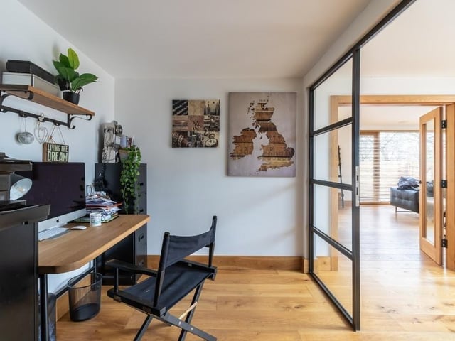 More flexible space which in this instance, makes a great office.