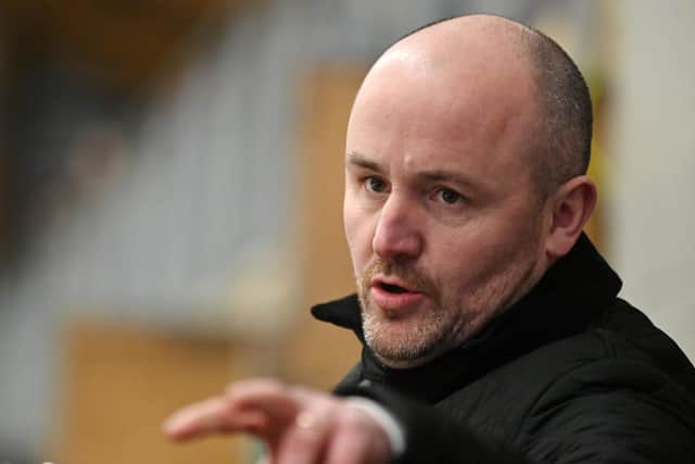 MOMENTUM: Leeds Knights' head coach Ryan Aldridge is pleased his team is taking some winning momentum into the NIHL National play-offs. Picture: Bruce Rollinson