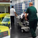 The NHS in Leeds and Wakefield is warning people that its A&E departments are at capacity with huge demand.