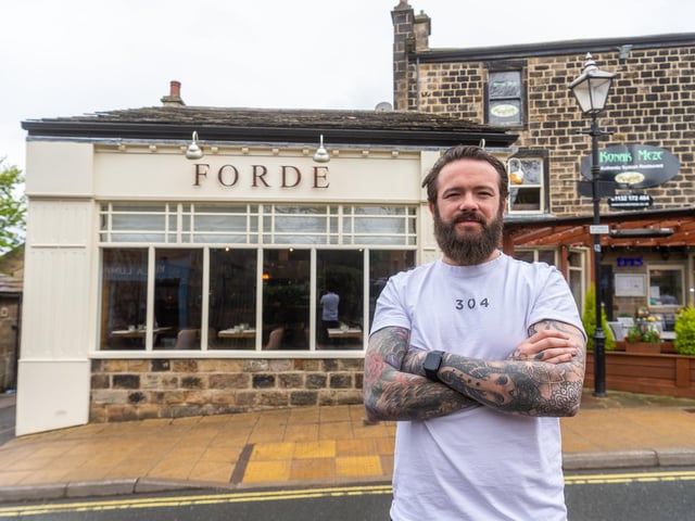 The Forde in Horsforth scored 10 for atmosphere, 10 for food, 9 for service and 8 for value. Pictured is founder Matt Healy.