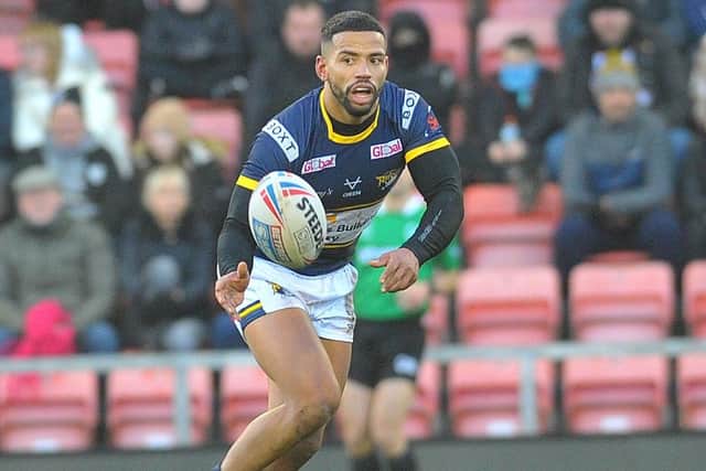 Rhinos' hookers Kruise Leeming - pictured - and Jarrod O'Connor need to be good against Warrington's Daryl Clark. Picture by Steve Riding.