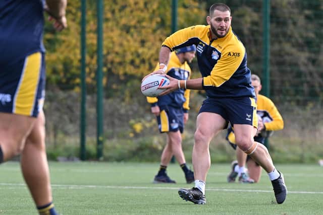 Former Yorkshire Carnegie, Harlequins and Bath prop Lewis Boyce is in his third week training with Leeds Rhinos. Picture by Matthew Merrick/Leeds Rhinos.