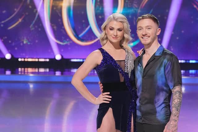 Former Leeds gymnast Nile Wilson and his skating partner Olivia Smart were one of the first six couples to perform on Dancing On Ice 2023 (Photo: Jonathan Brady/PA Wire)