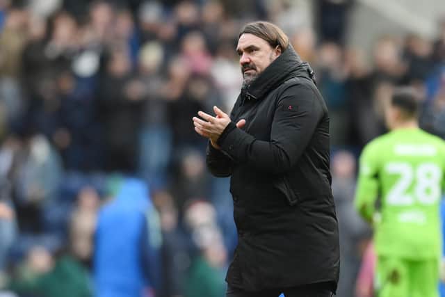BIG BOOST: For Leeds United and boss Daniel Farke, above, ahead of Friday night's Championship clash at West Brom. Photo by Ben Roberts Photo/Getty Images.