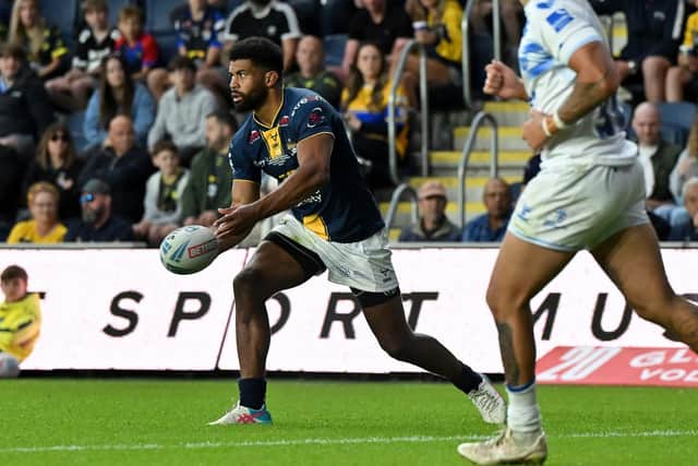 Leeds Rhinos this week announced veteran forward Kallum Watkins will remain in their squad for 2027 and boss Brad Arthur reckons he could play on beyond that. Picture by Matthew Merrick/SWpix.com.