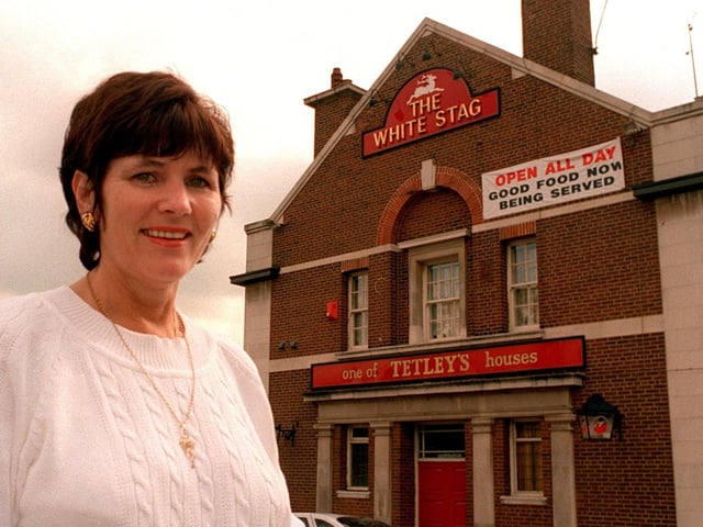 The White Stag on Whitelock Street. Pictured is landlady Betty Timony in 1997. The pub closed in 2008.