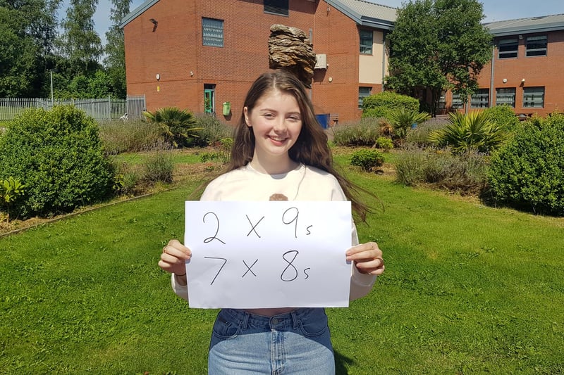 Hannah Shaw, from Tupton Hall School, achieved nine Grade 8s and above