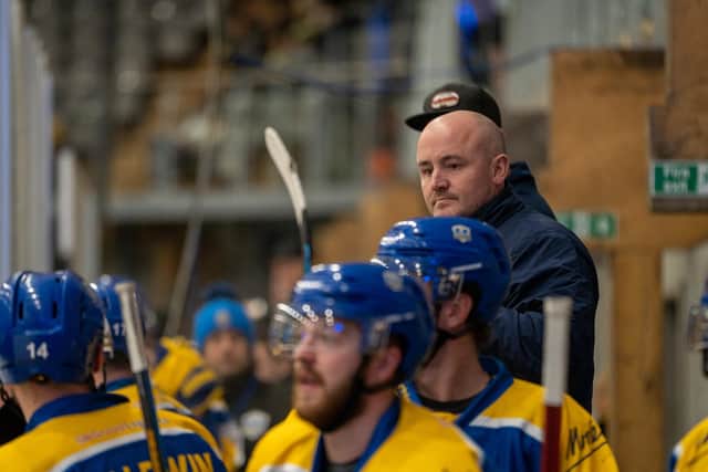 HAPPY BUYER: Leeds Knights' head coach is pleased with the two import signings he made in the summer ahead of the 2022-23 NIHL National season. Picture courtesy of Oliver Portamento.