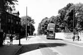 Victoria Road looking west at junction with Chestnut Avenue in May 1958.