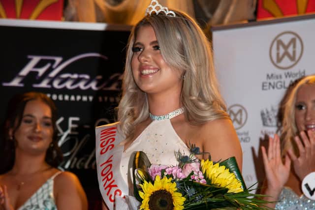 Leeds student Millie Hinchcliffe, 19, was crowned Miss Yorkshire 2022 - on her birthday (Photo: Bantam Photography)