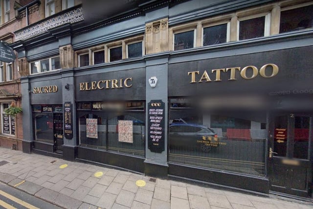 Sacred Electric Tattoo, in Mill Street, has a rating of 4.9 out of five from 54 Google reviews.