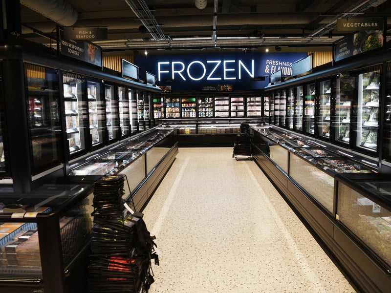 The food hall also features a frozen section, bakery and a specially designed pizza counter, complete with pizza oven.