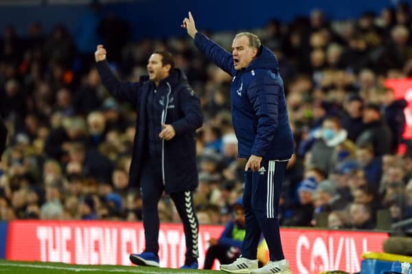 POETIC MOVE? Marcelo Bielsa is said to be under consideration at Everton almost a year after being sacked by Leeds United. Bielsa would be replacing his old nemisis Frank Lampard. Pic: Getty
