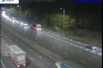 There have been miles of queues in both directions on the M62