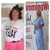 Ellie Dyer before her weight loss transformation and now, ready to launch her group in Halton